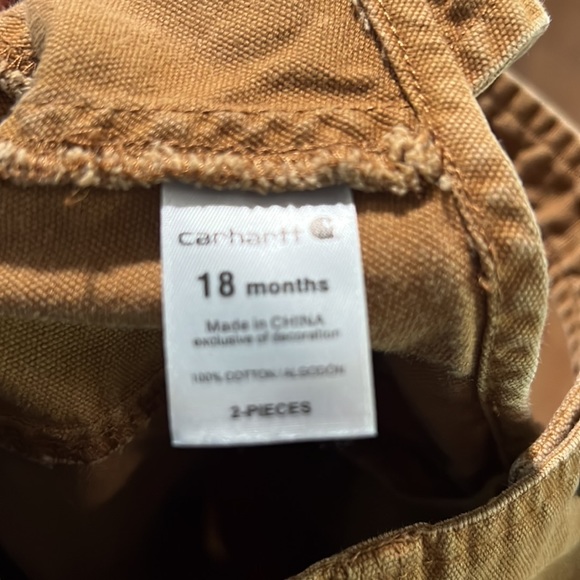 Carhartt  overall bibs 18M - Picture 2 of 3